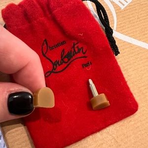 Authentic Christian Louboutin replacement rubber heel taps